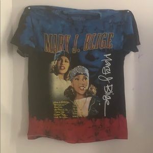 Mary j blidge vintage tie dye shirt